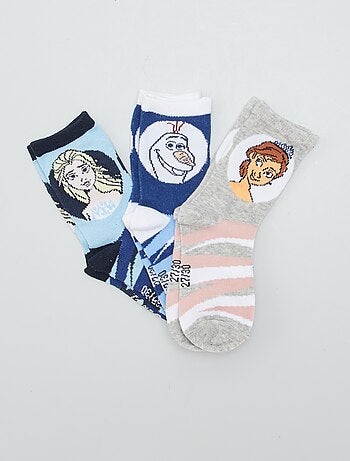 3 paires de chaussettes 'Disney'  'La Reine des neiges' - Kiabi