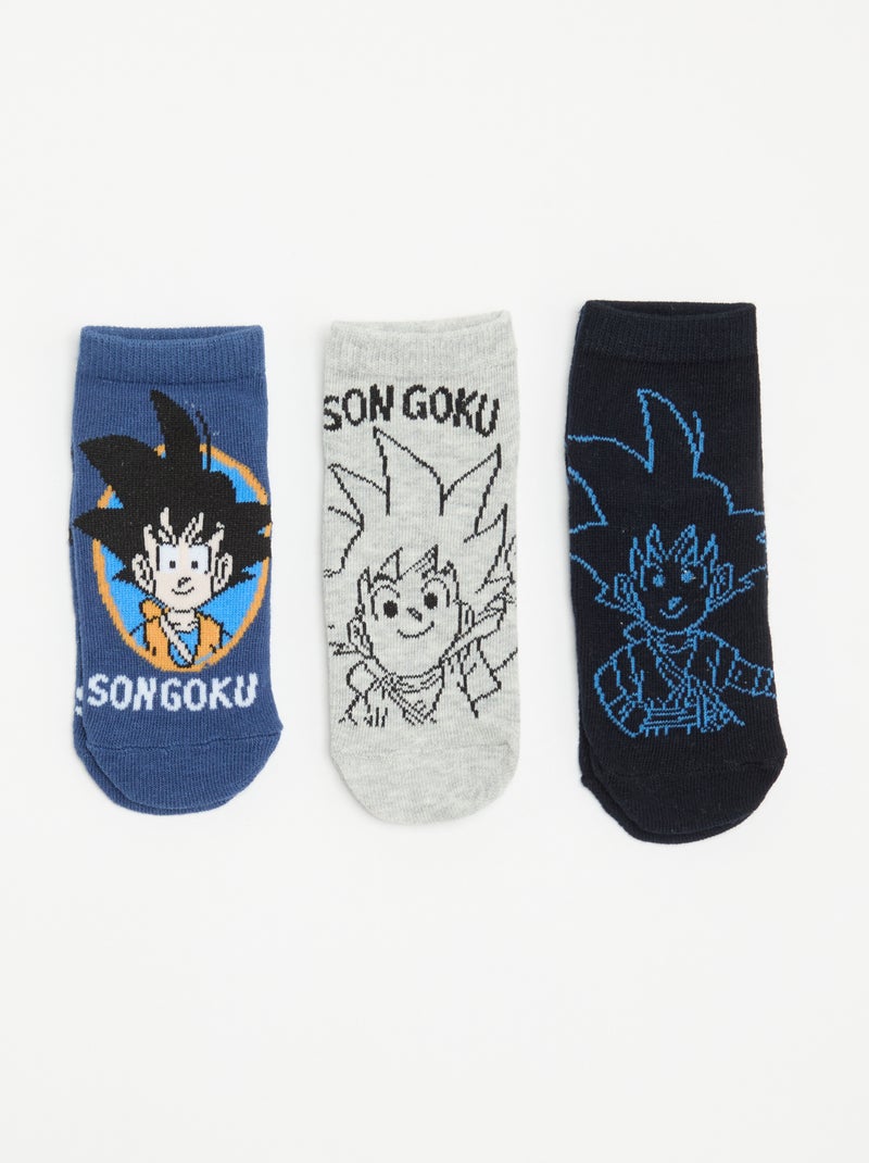3 paires de chaussettes 'Dragon Ball Z' Bleu - Kiabi