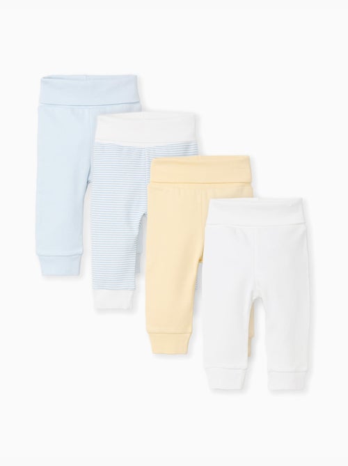 3 pantalons en coton rayés/imprimés - Kiabi