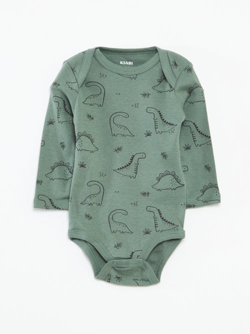 3 rompertjes met lange mouw - Kiabi