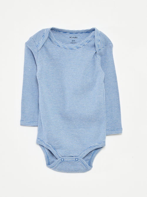 3 rompertjes met lange mouw - Kiabi