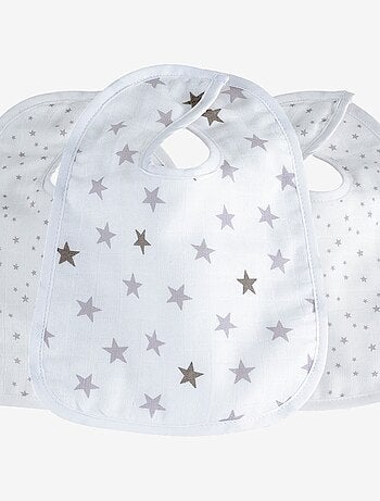 3 slabbetjes voor pasgeboren baby's
