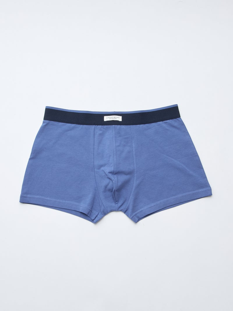 3 stretch boxershorts Blauw - Kiabi