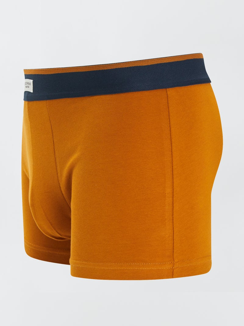 3 stretch boxershorts GEEL - Kiabi