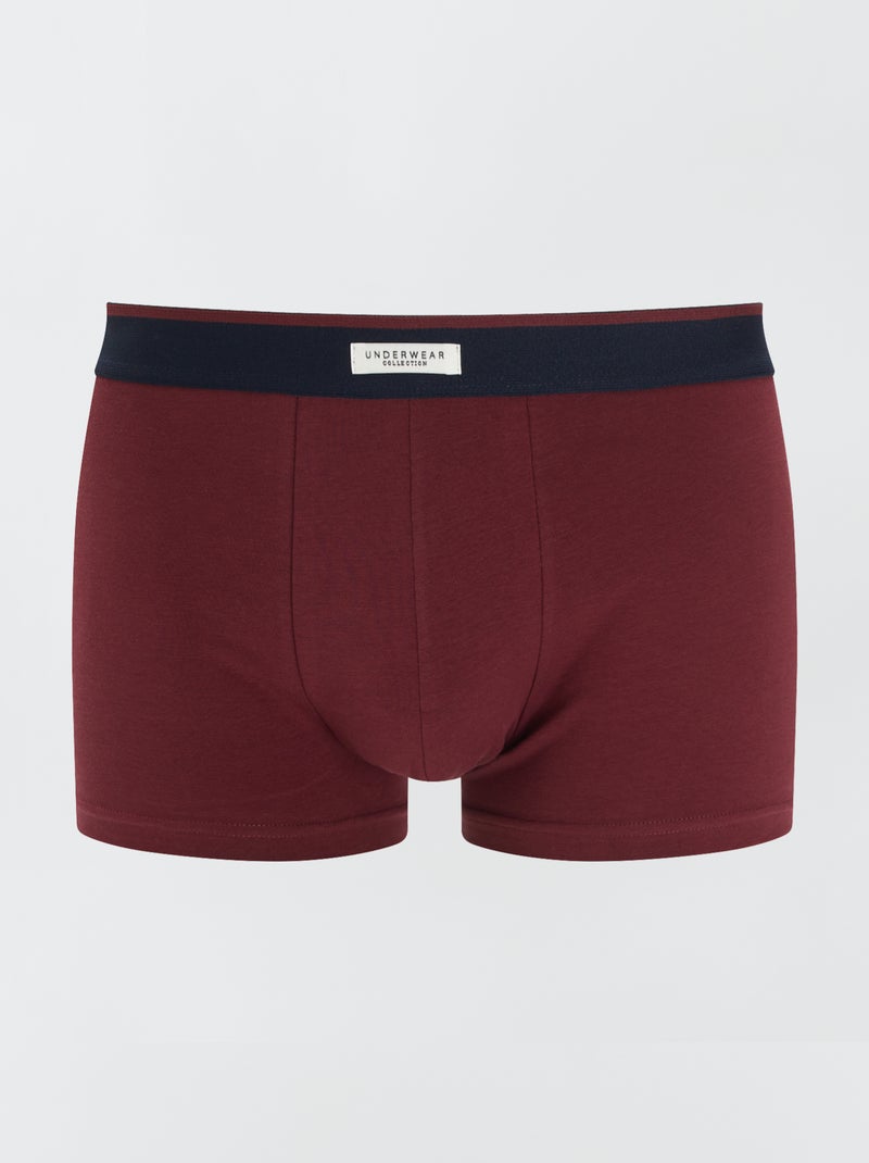 3 stretch boxershorts ROOD - Kiabi