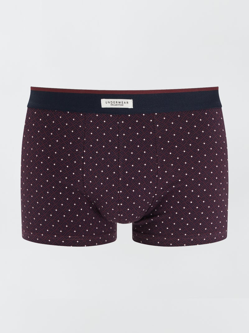 3 stretch boxershorts ROOD - Kiabi