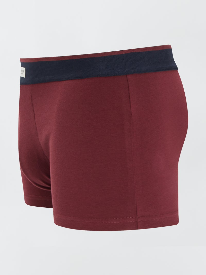 3 stretch boxershorts ROOD - Kiabi