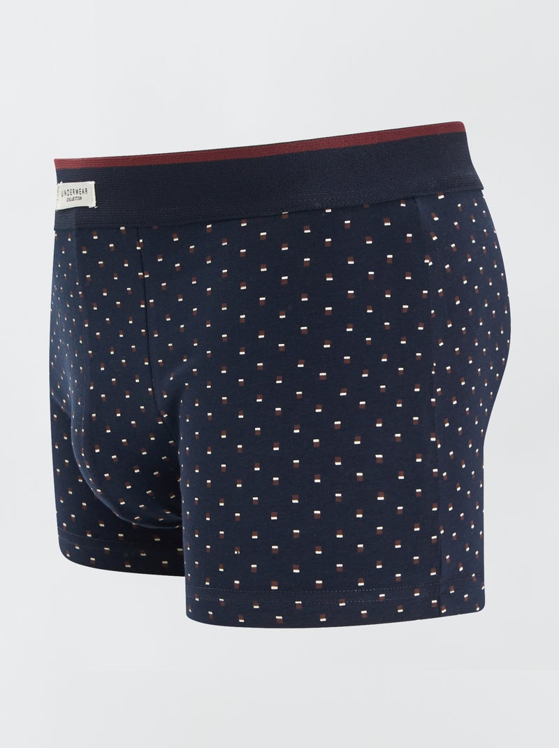 3 stretch boxershorts ROOD - Kiabi