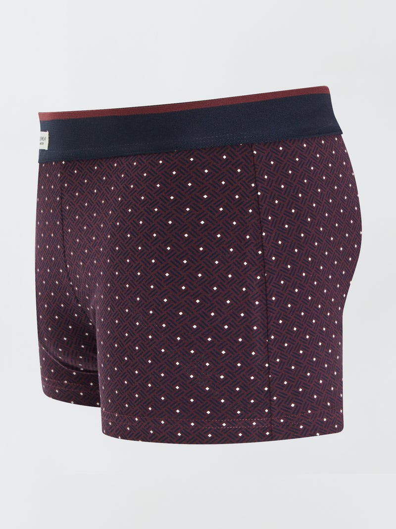 3 stretch boxershorts ROOD - Kiabi