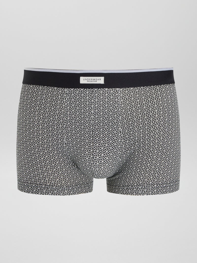 3 stretch boxershorts ZWART - Kiabi