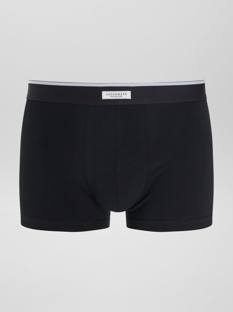 3 stretch boxershorts ZWART - Kiabi