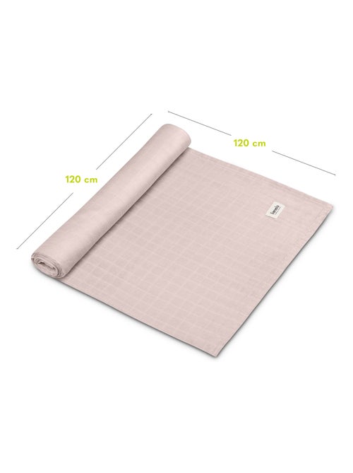 3 x natuurlijke bamboe katoenen babydoeken LIONELO – 120 x 120 cm - Kiabi
