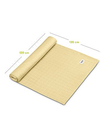 3 x natuurlijke bamboe katoenen babydoeken LIONELO – 120 x 120 cm