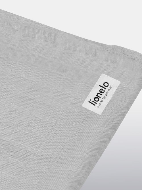 3 x natuurlijke bamboe katoenen babydoeken LIONELO – 120 x 120 cm - Kiabi