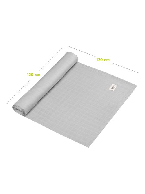 3 x natuurlijke bamboe katoenen babydoeken LIONELO – 120 x 120 cm - Kiabi