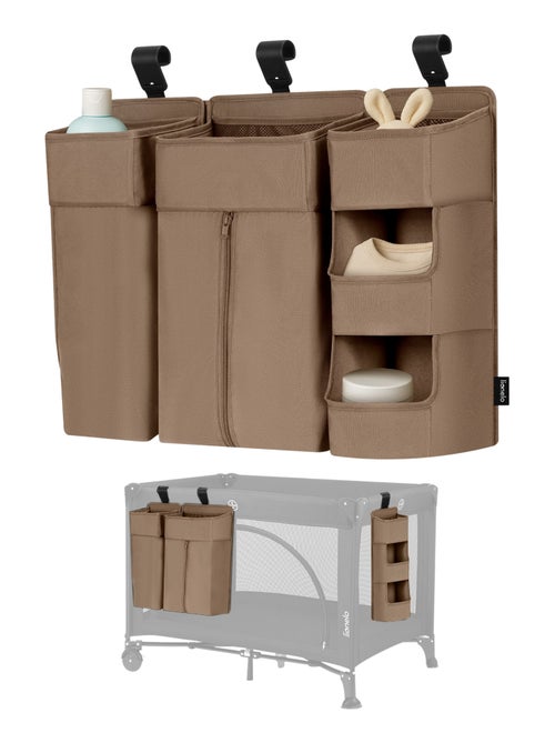 3 x Organisateur suspendu pour lit bébé LIONELO Sidepocket - Ranger les couches - Panier - Kiabi 3 x Organisateur suspendu pour lit bébé LIONELO Sidepocket - Ranger les couches - Panier - Kiabi