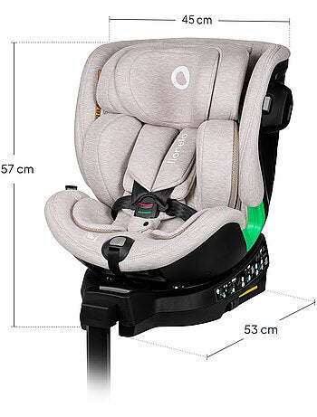 360° Autostoel LIONELO Harmony i-Size - ISOFIX - 60% bamboe - 40-150cm - Groep 0+/1/2/3