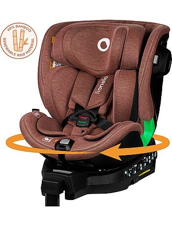 360° Autostoel LIONELO Harmony i-Size - ISOFIX - 60% bamboe - 40-150cm - Groep 0+/1/2/3