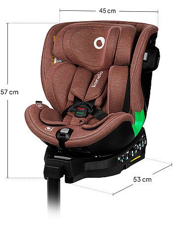 360° Autostoel LIONELO Harmony i-Size - ISOFIX - 60% bamboe - 40-150cm - Groep 0+/1/2/3