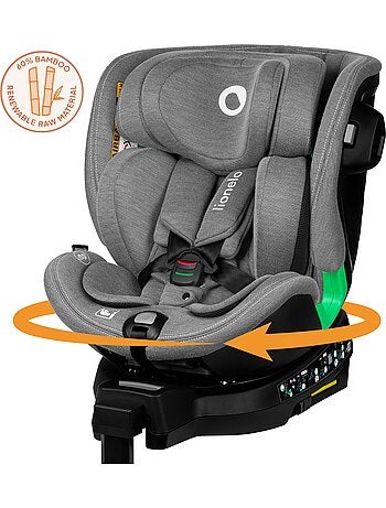 360° Autostoel LIONELO Harmony i-Size - ISOFIX - 60% bamboe - 40-150cm - Groep 0+/1/2/3