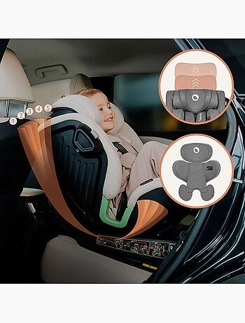 360° Autostoel LIONELO Harmony i-Size - ISOFIX - 60% bamboe - 40-150cm - Groep 0+/1/2/3