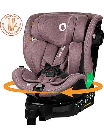 360° Autostoel LIONELO Harmony i-Size - ISOFIX - 60% bamboe - 40-150cm - Groep 0+/1/2/3