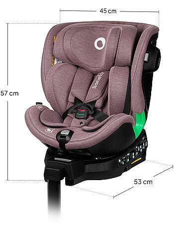 360° Autostoel LIONELO Harmony i-Size - ISOFIX - 60% bamboe - 40-150cm - Groep 0+/1/2/3