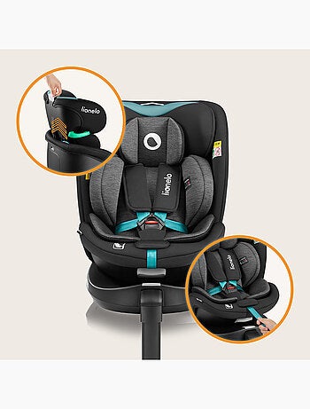 360° Autostoel LIONELO Navy i-Size - ISOFIX - Kuipventilatie - 40-150 cm - 0+/1/2/3