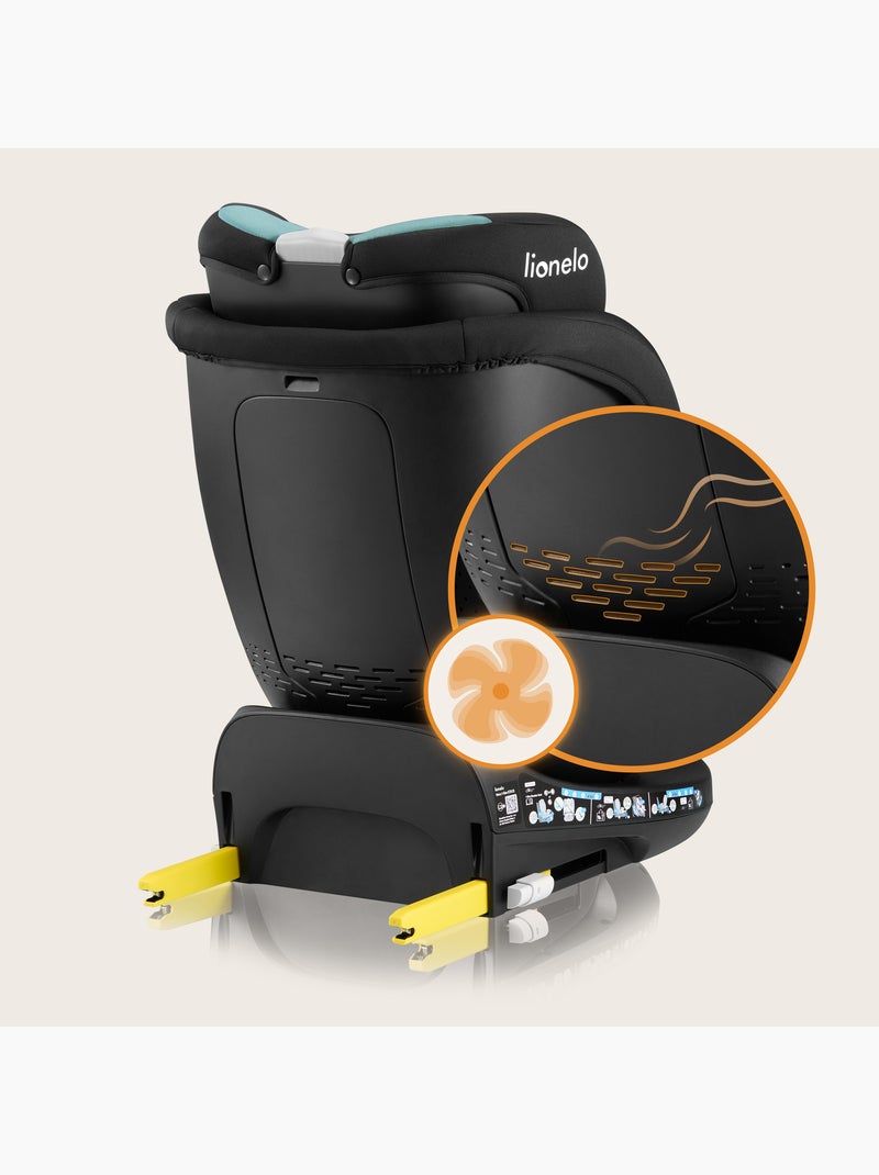 360° Autostoel LIONELO Navy i-Size - ISOFIX - Kuipventilatie - 40-150 cm - 0+/1/2/3 Zwart Blauw - Kiabi