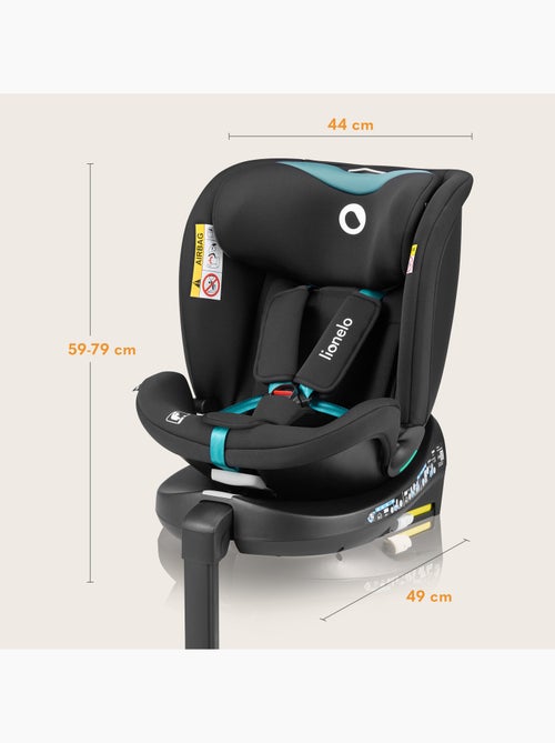 360° Autostoel LIONELO Navy i-Size - ISOFIX - Kuipventilatie - 40-150 cm - 0+/1/2/3 - Kiabi 360° Autostoel LIONELO Navy i-Size - ISOFIX - Kuipventilatie - 40-150 cm - 0+/1/2/3 - Kiabi