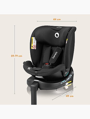 360° Autostoel LIONELO Navy i-Size - ISOFIX - Kuipventilatie - 40-150 cm - 0+/1/2/3