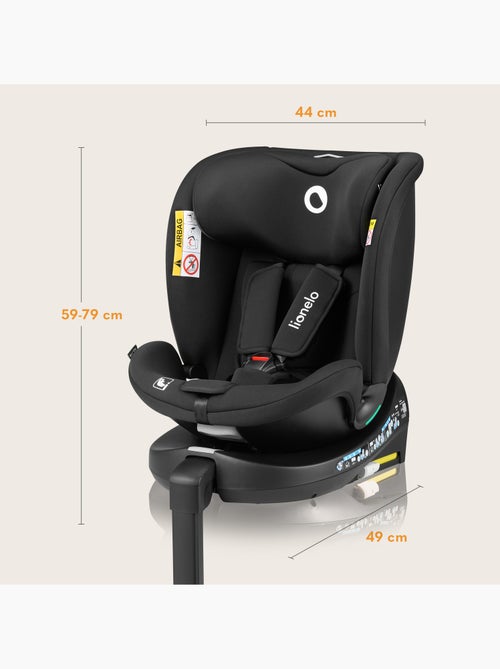 360° Autostoel LIONELO Navy i-Size - ISOFIX - Kuipventilatie - 40-150 cm - 0+/1/2/3 - Kiabi 360° Autostoel LIONELO Navy i-Size - ISOFIX - Kuipventilatie - 40-150 cm - 0+/1/2/3 - Kiabi