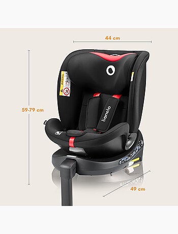 360° Autostoel LIONELO Navy i-Size - ISOFIX - Kuipventilatie - 40-150 cm - 0+/1/2/3