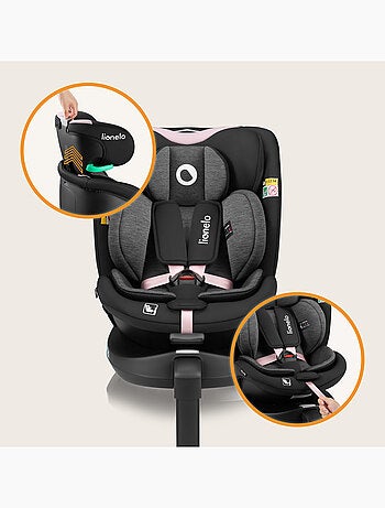 360° Autostoel LIONELO Navy i-Size - ISOFIX - Kuipventilatie - 40-150 cm - 0+/1/2/3