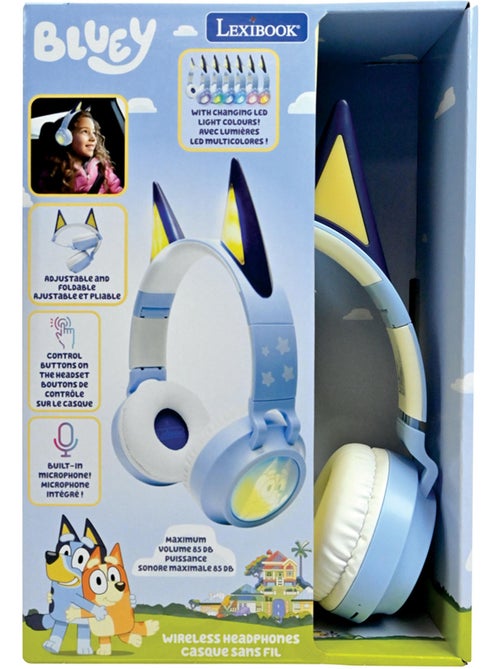 3d bluey design bluetooth® en bedrade opvouwbare koptelefoon met veilige volumebeperking - Kiabi 3d bluey design bluetooth® en bedrade opvouwbare koptelefoon met veilige volumebeperking - Kiabi
