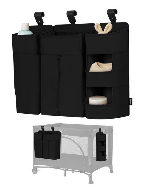 3x LIONELO Sidepocket Hangende Bedorganizer - Voor Luiers - Opbergmandje - Kiabi