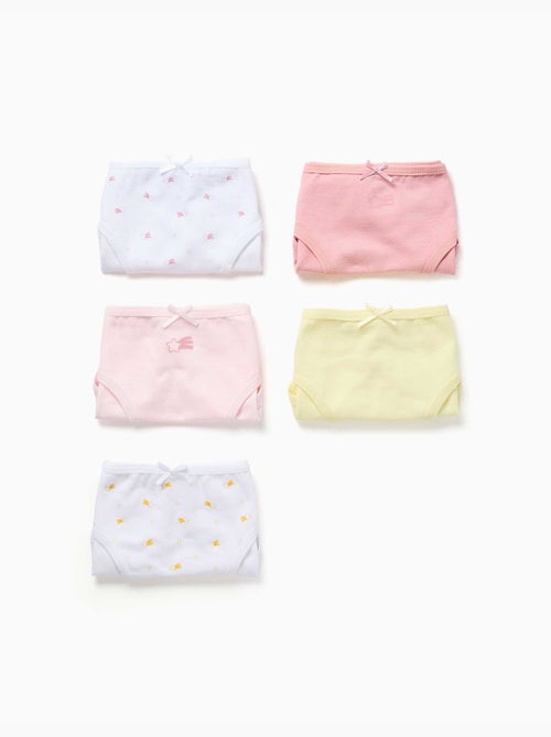 4 culottes en coton à motif d'étoiles - Kiabi