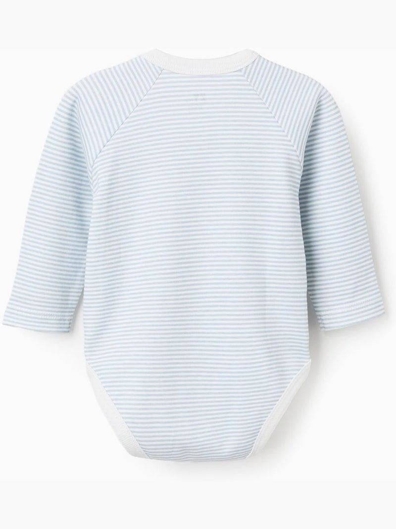 4 Overslagrompers met strepen/print Blauw Geel - Kiabi