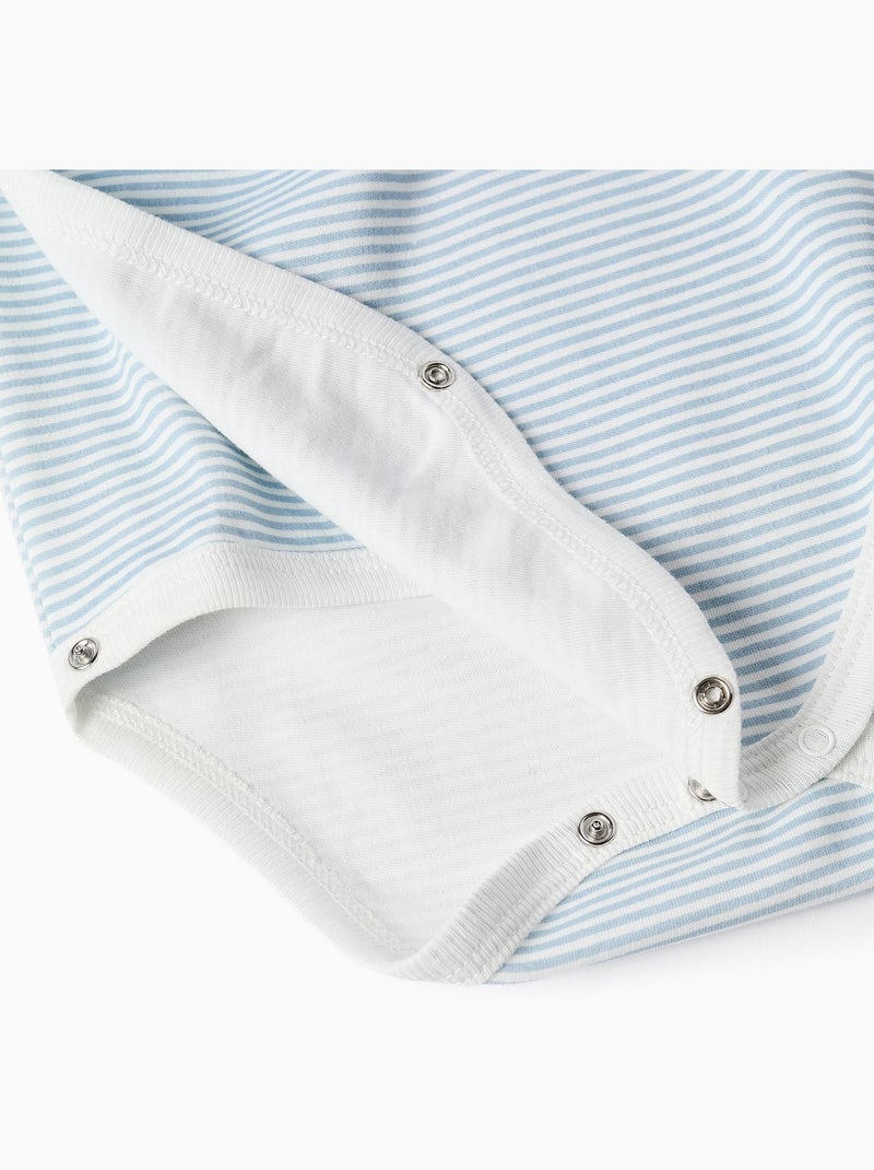 4 Overslagrompers met strepen/print Blauw Geel - Kiabi