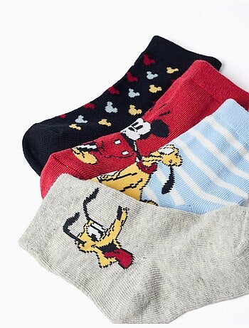 4 paar sokken met mickey & pluto prints