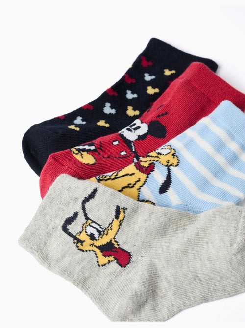4 paar sokken met Mickey & Pluto prints - Kiabi