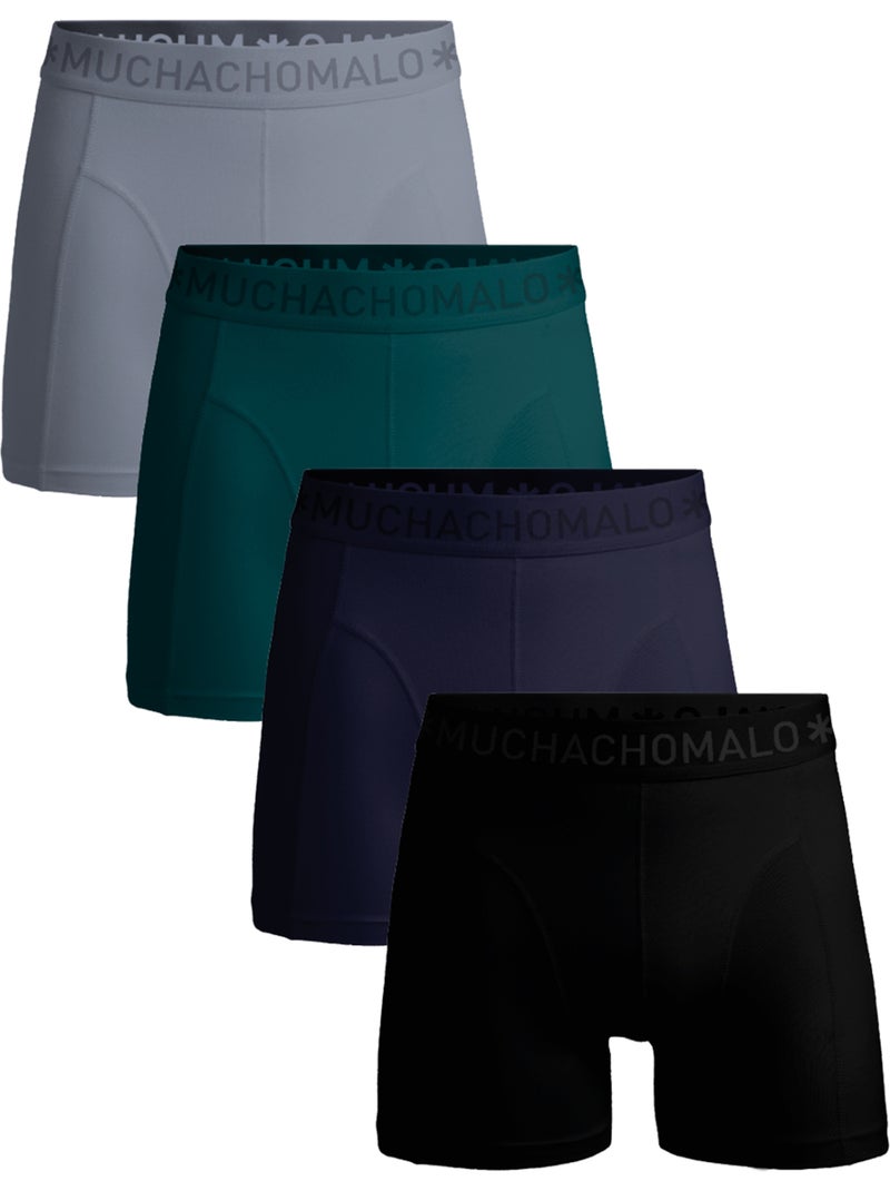4 pack Muchachomalo boxershorts Zwart Groen Blauw - Kiabi