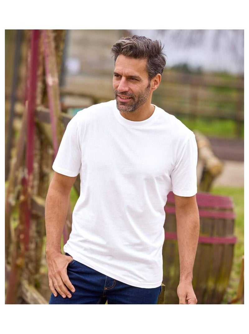 4-pack witte T-Shirts Atlas®  - ATLAS FOR MEN Wit - Kiabi
