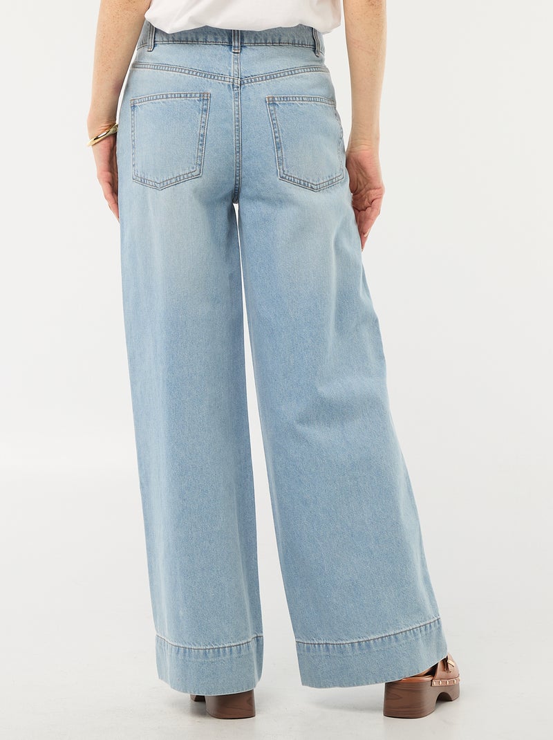 5-pocket-jeans met brede pijpen Blauw - Kiabi