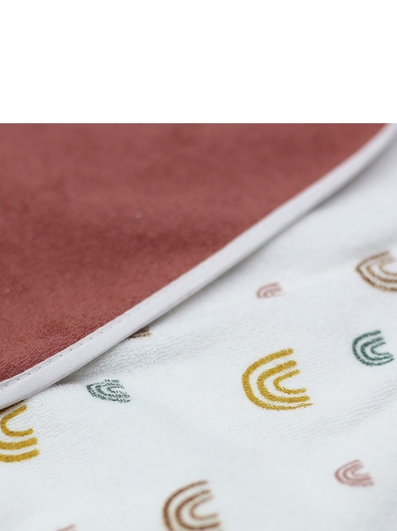 5 slabbetjes eerste leeftijd met strikbandjes Rood - Kiabi