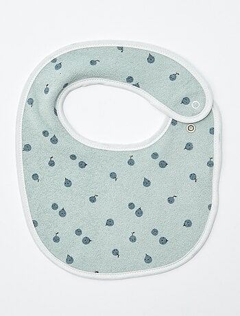 5 slabbetjes met leuke prints en drukknoopsluiting