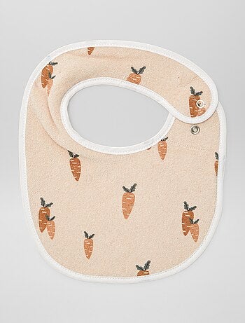 5 slabbetjes met leuke prints en drukknoopsluiting