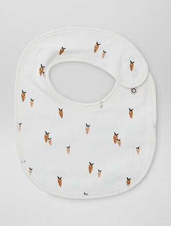 5 slabbetjes met leuke prints en drukknoopsluiting