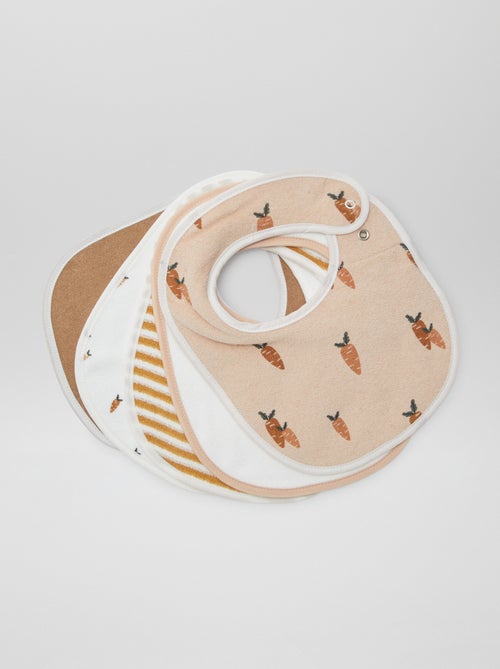 5 slabbetjes met leuke prints en drukknoopsluiting - Kiabi 5 slabbetjes met leuke prints en drukknoopsluiting - Kiabi