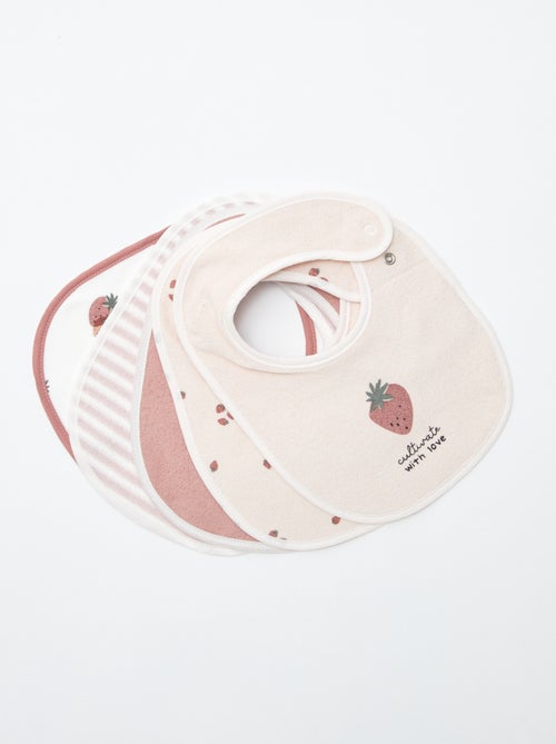 5 slabbetjes met leuke prints en drukknoopsluiting - Kiabi 5 slabbetjes met leuke prints en drukknoopsluiting - Kiabi